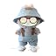 A2 Overalls+hat+glasses+shoes Blue
