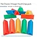 The Classics 12-Pack Triangle Pencil Grips, Assorted Bright Colors, 1.75-Inch Long (TPG-16212)