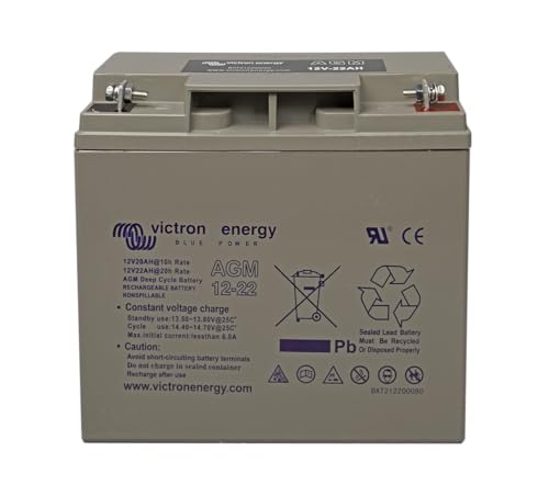 Victron Energy AGM 12-Voltios 22Ah Batería de Ciclo Profundo