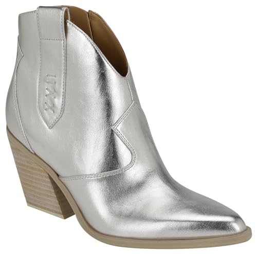 Bottines Nine West Fainay argentées en taille 40.5 pour femme