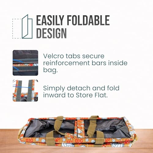 Image of Extra Large Utility Tote Bag - Oversized Collapsible Pool Beach Canvas Basket
