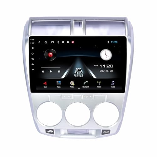 Image of Trony 9 inch Android 14 Car Stereo for Honda City (2008-2013) | 4GB+64GB | CarPlay & Android Auto | Full HD Touch | WiFi | GPS | Bluetooth | DSP Sound | Reverse Camera | Frame | 1 Year Warranty