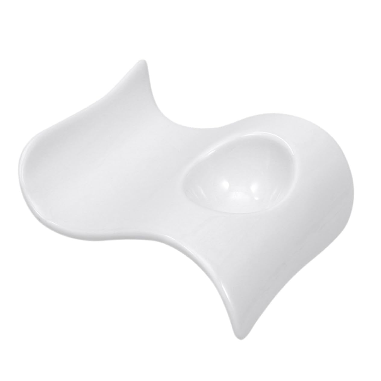 STOBAZA 1 PC Ceramic Egg Cup Practical Egg Cup Porcelain Egg Plate Easter Egg Stand Lightweight Egg Holder Egg Cups Container Convenient Egg Cup Kitchen Egg Tray Egg Server Ceramics White