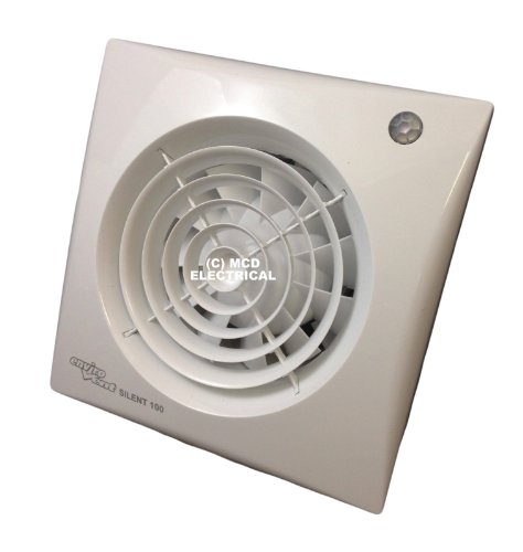 Envirovent SILENT-100PIR - Ventilador extractor con sensor de movimiento y temporizador