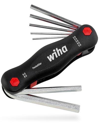 Wiha Multitool PocketStar® Innen-Sechskant 7-tlg., per Tastendruck schneller Zugriff, als Längs- und Quergriff einsetzbar… – Ansicht 1