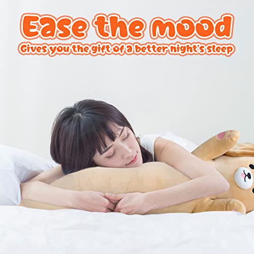 Yamepuia Long Dog Plush Pillow,67cm Dog Stuffed Animal Labradoodle Soft Huggable Plush Toy,Cute Labradoodle Dog Plushie Pillow Gifts for Kids,Boys,Girls - Image 4