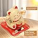 HERCHR Winkekatze Solarbetriebene, Winkekatze Mittelfinger, Winkende Katze, Winkende Japanische Glückskatze Mit Winkenden Arm Solarbetrieben Für Home Display Car Decor 6,5×7×8Cm