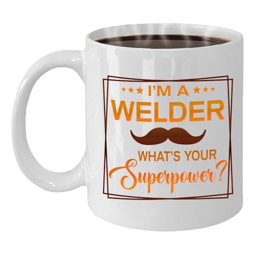 MONIZILUCKY Welder Mug, Welder Gift, Gift for Welder, Future Welder Gift, Graduation Gift for Welder, Retirement Gift for Welder - 11oz White Ceramic Coffee Mug - Birthday, Christmas, Thanksgiving