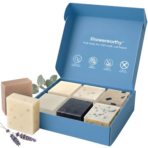Calithea Skincare Calithea 3-Pack Olive Oil Soap Bars with Shea Butter & Oatmeal for Sensitive Skin, Moisturizing, Gentle Exfoliating, Natural Ingredients (3.53 oz per Bar)