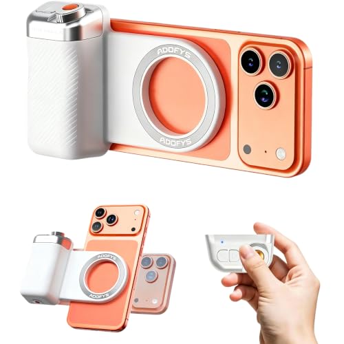 Image of Adofys Fun Shot Magnetic Phone Camera Grip for iPhone /Android with Detachable Wireless Shutter Remote - Supports Native Camera - 1 /4 inch Tripod Screw