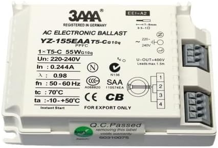 3AAA electronic ballast yz-140eaa yz-155eaa HYQ 1x60w / 220-240 (YZ-155EAA)