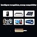 Microphone Wireless Microphone Karaoke Singing Microphone Dual Professional UHF Cardioid Pickup Microphone All-Metal Handheld Microphone, 2 Colors Easy to Connect and use (A Two)