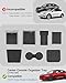 SUMK 2025 Upgrade Center Console Organizer Tray for Tesla Model 3 Highland Accessories [Double Layer Space, Durable Material, Easy to Clean] Hidden Storage Case for Tesla Model 3 2025 2024-7pcs