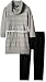 Amy Byer Big Girls' 3/4 Sleeve Sequin Stripe Cowl Tunic with Legging