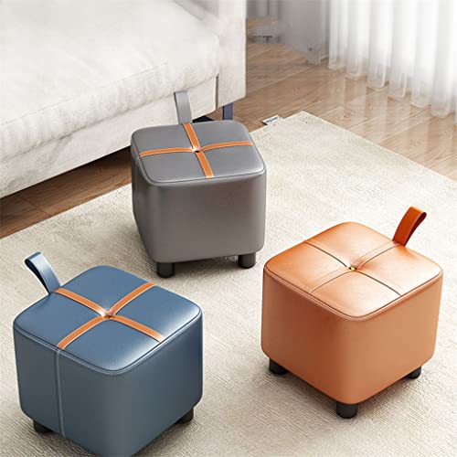 Lot de 3 petits tabourets en bois massif polyvalents pour le salon
