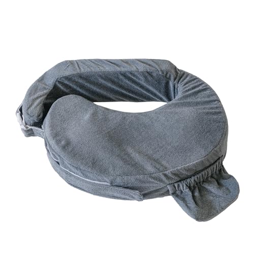 Image of My Brest Friend Deluxe Nursing Pillow Cover - Slipcovers for Baby - Adjustable Fit, Easy Care, Durable - Original Nursing Pillow Not Included, Dark Grey