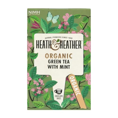 Heath & Heather Organic Green Tea & Moroccan Mint 20 Bag