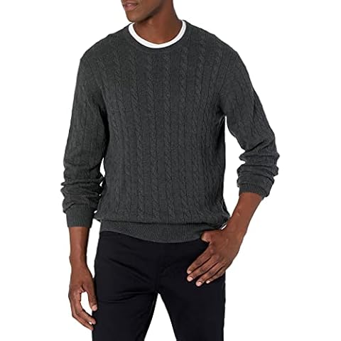 Amazon Essentials Men's Cable Sweater Cover