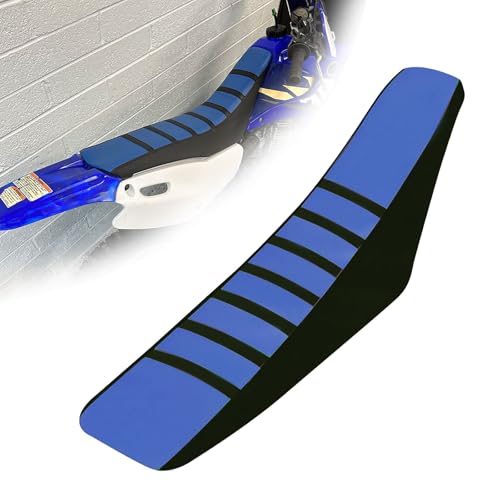 BIUGERCN Motorrad-Sitzbezüge Universal Rutschfest Weiche Polsterbezüge für EXC XC SX FE TE WR CRF XR RMZ KLX YZ PW Die meisten Dirt Pit Bike Enduro Blau