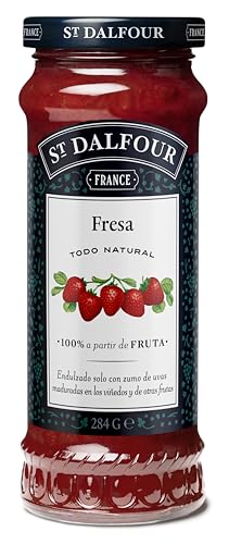 St Dalfour FRESAS | Fruta triturada | Mermelada natural 284g | 100% fruta sin azúcares añadidos