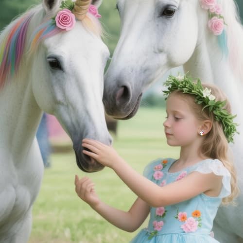 Birthday Gifts for 4 5 6 Year Old Girls, Hypoallergenic Unicorn Earrings for Daughter, Granddaughter, Niece, Christmas Birthday Jewelry Gift2