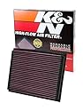 K&N 33-2209 Motorluftfilter: Hochleistung, Prämie, Abwaschbar, Ersatzfilter,Erhöhte Leistung, 2000-2013 (A4 Cabriolet, S4, RS4, A4 Quattro Cariolet, A4, A4 Quattro, Exeo)