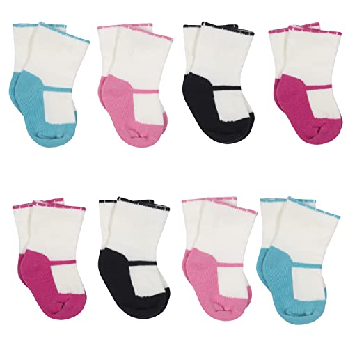 Image of Gerber Unisex Baby 8-Pair Wiggle-Proof Sock