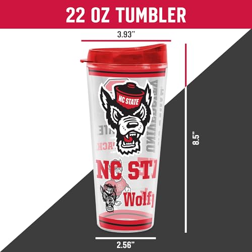 Image of Rico Industries NCAA College Double Wall Mayhem 16oz Or 20oz Tritan Tumbler W Lid