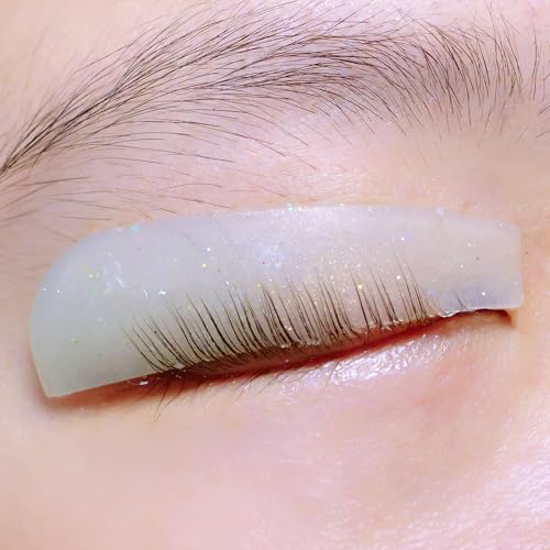 Korean Flat Shields Ultra Thin Lash Lift Pad For NO.1 Perm Soften Eyelashes 100% Korean Glueless Pads Glueless Lash Lifting Shield For Salon Usage Flatter Rods For Perming Lashes Evenly (Transparent)