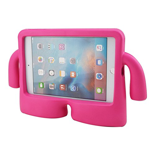 Niño Mango de espuma EVA a prueba de golpes carcasa para iPad Air Mini escritorio 9 colores rojo Rose red