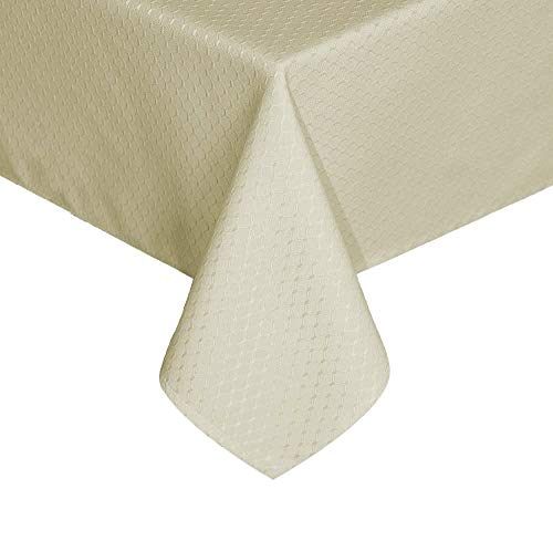 Black Friday - 80% OFF UFRIDAY Rectangle Tablecloth Fabric Water-Repellent, Spill Proof and Stain Resistant, Durable Table Cover for Home and Kitchen, Ivory, 60 inches x 120 inches Flash Deals - 60% OFF UFRIDAY Rectangle Tablecloth Fabric Water-Repellent, Spill Proof and Stain Resistant, Durable Table Cover for Home and Kitchen, Ivory, 60 inches x 120 inches