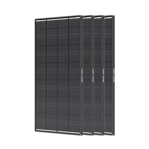 Image of Renogy ShadowFlux Solar Panels, N-Type Anti-Shading Panels for 12V /24V Systems with 25% High-Efficiency PV Modules, 200W 4-Pack ShadowFlux N-Type Panels