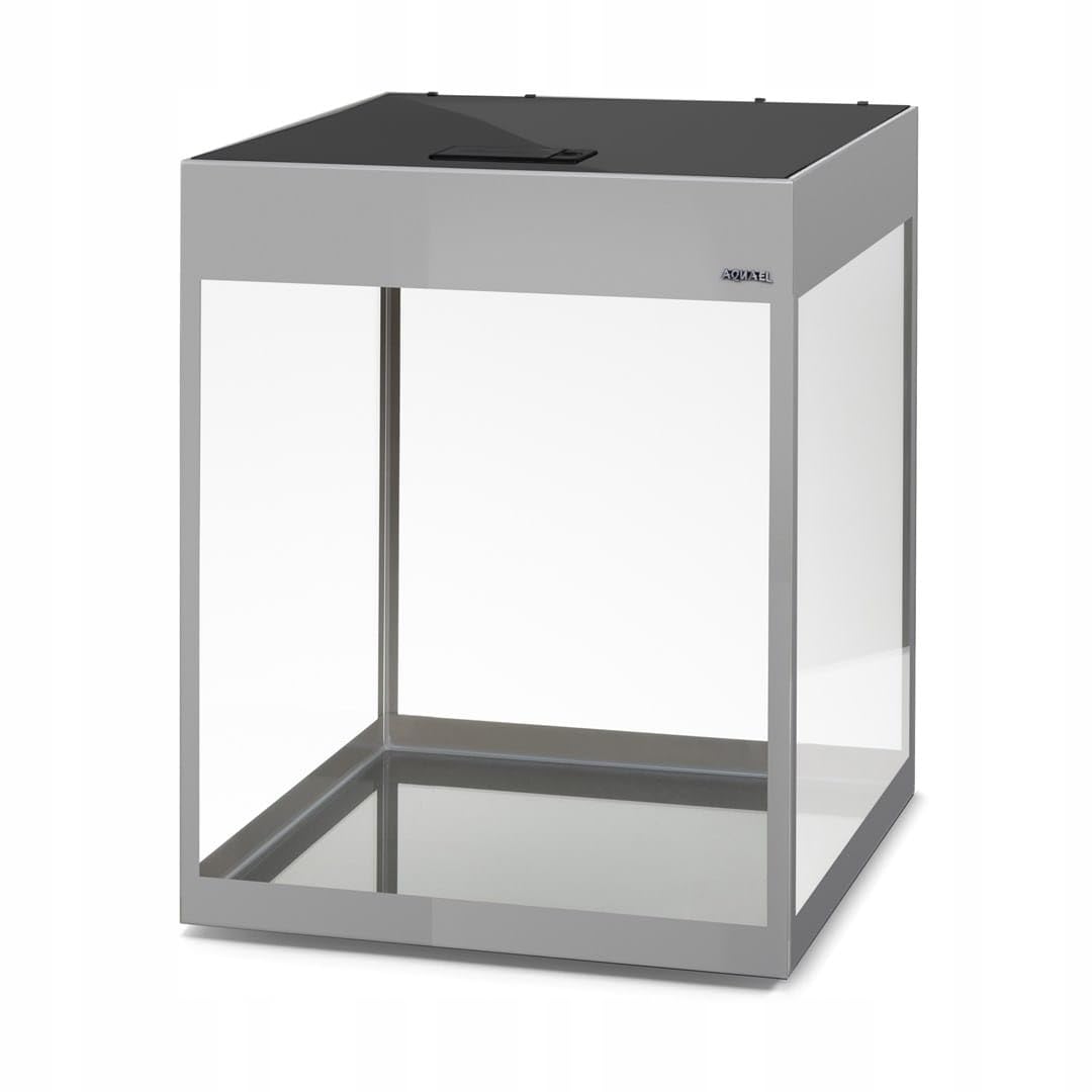 Nowoczesny zestaw GLOSSY CUBE akwarium pokrywa LED + mata 50×50 cm GRATIS