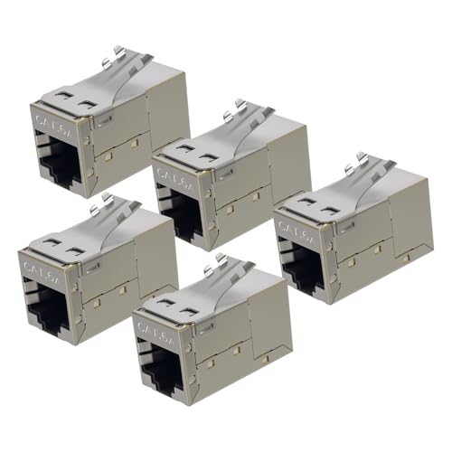 Cyberguys conector acoplador STP CAT6A RJ45 5 unidades miniatura 1