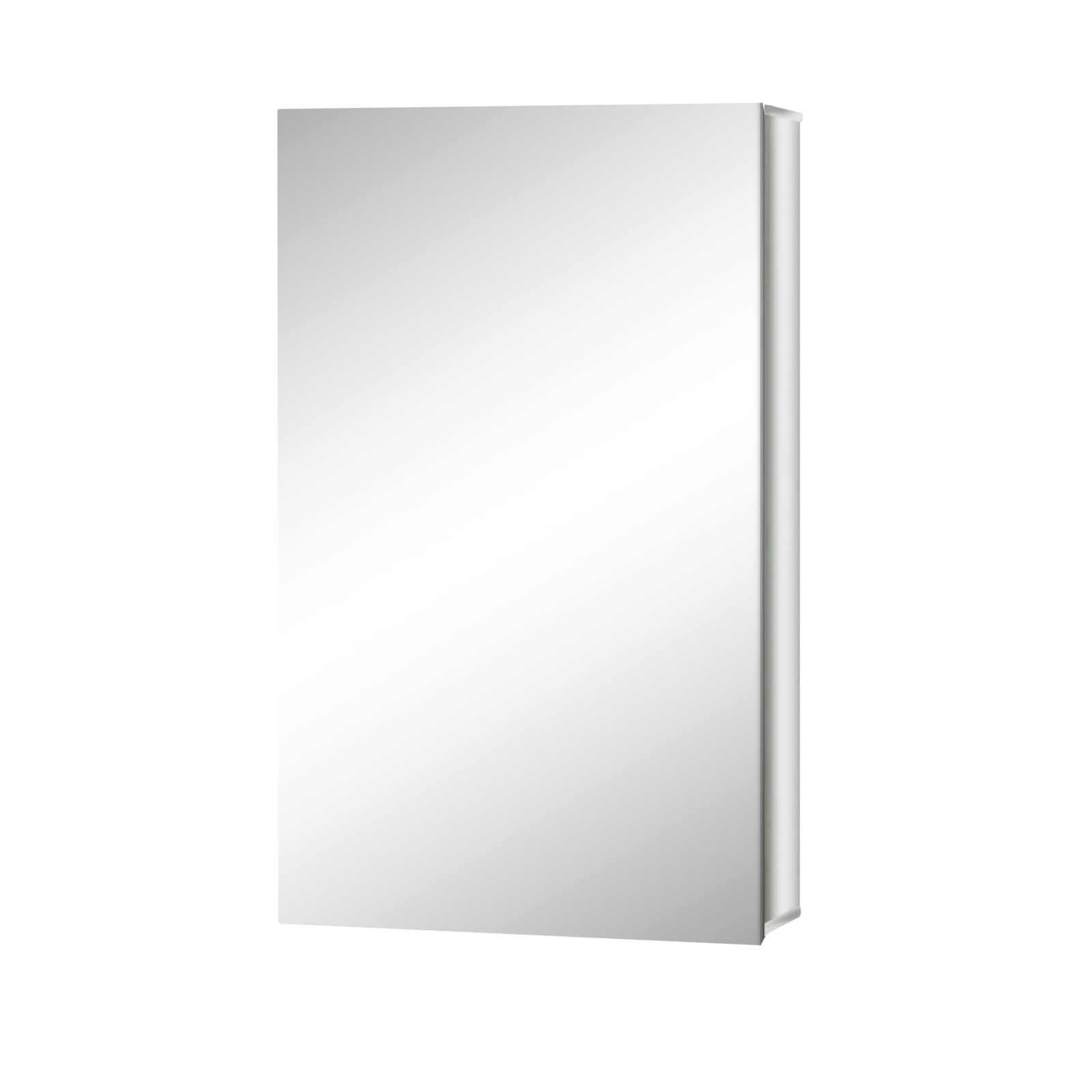 Armadietto A Specchio Fundin Per Bagno In Acciaio Inox, 38x65 Cm, Montaggio A Parete O Incasso, Con 2 Ripiani Regolabili E Cerniere Soft-Close - 6