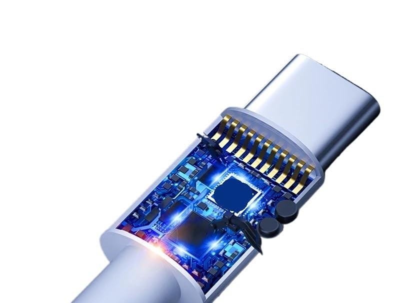 3 cables PD de 100 W USB C a USB tipo C, cable de datos de carga rápida (3 unidades - 1 m)
