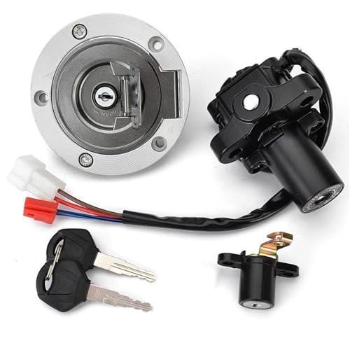 Tapa de tanque de gasolina antimanipulación con juego de llaves de encendido para Yamaha R1 R6