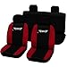 Produktbild Lupex Shop Sitzbezüge für Mini, zweifarbig, schwarz/rot