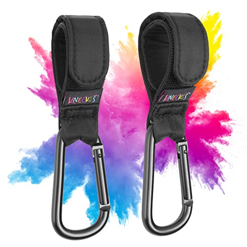 KNECKES Stabiler Kinderwagenhaken/Stroller Hooks (2er Set Tragkraft 40 kg)...