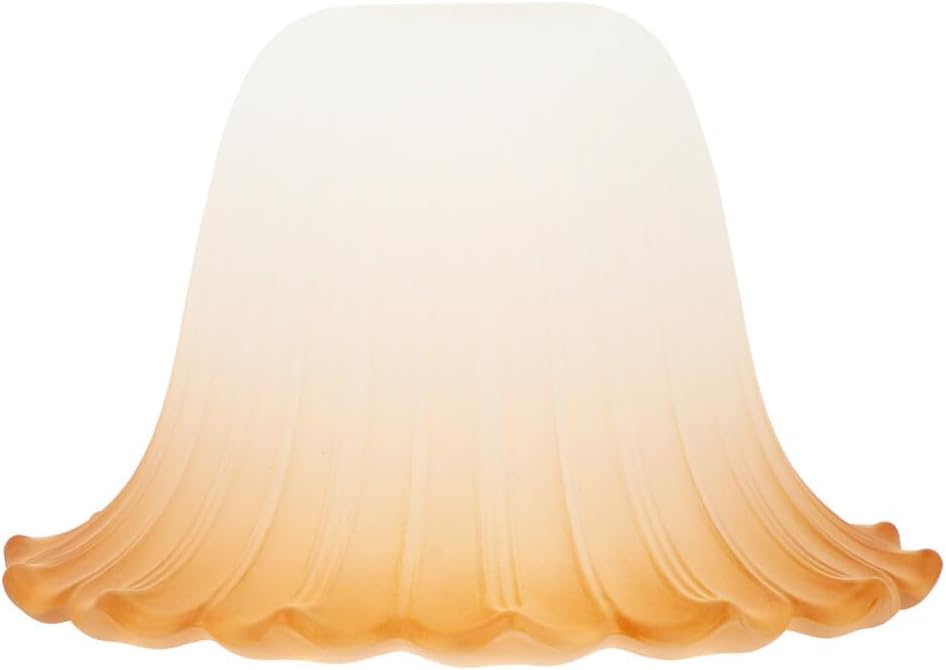 Frosted Bell Flower Lampshade Cover: Bell Shaped Frosted Lamp Shade Lighting Replacement Glass Light Shade for Wall Sconce Pendant Light Fixture