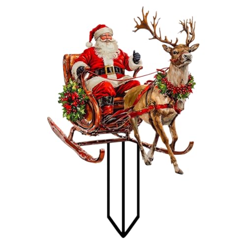 Swiixxer Weihnachtsmann Fährt mit Einem Rentierschlitten, Um...