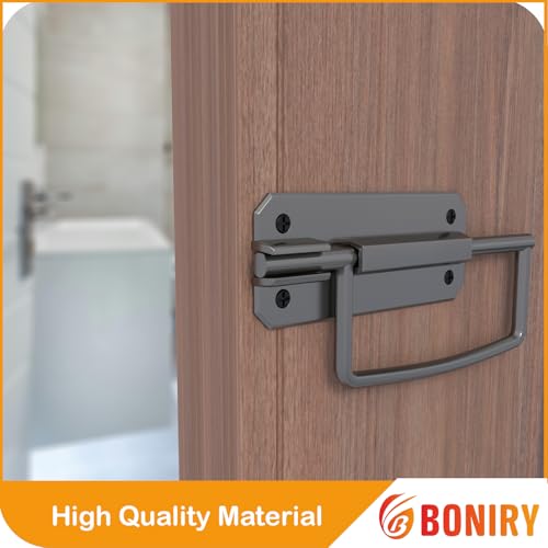 Image of Boniry Door Lock /Latch- Premium Door Locks for Main Door - High Security Main Door Latch for Home and Office - Durable and Reliable Door Latch for Enhanced Safety (Satin Black)