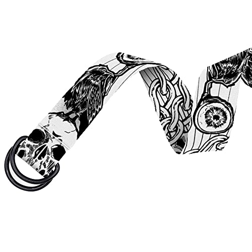 WIRESTER Web Belt with Double D-Ring Buckles, Adjustable Long Waistband 1.5 inch Wide for Jeans Shorts Trousers Women Men4