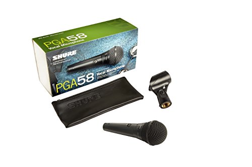 Micrófono de mano Shure PGA58 con patrón cardioide e interruptor 2