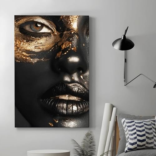 Toile portrait de femme grand format pour une ambiance zen dans votre salle de bain