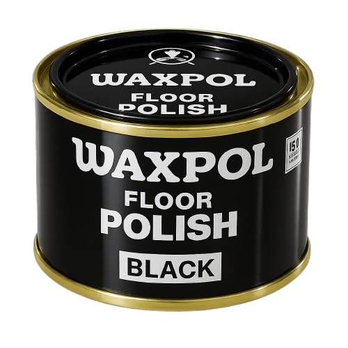 Floor Polish Black 400 g Long-Lasting High Shine for Cement Floors, Tiles, Vinyl & Hard Surfaces