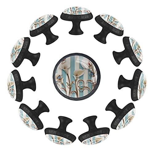 Boutons de tiroir papillon pour commode de chambre à coucher lot de 12