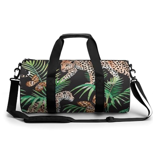 Duffel bag papillon léopard imperméable et résistant pour gym