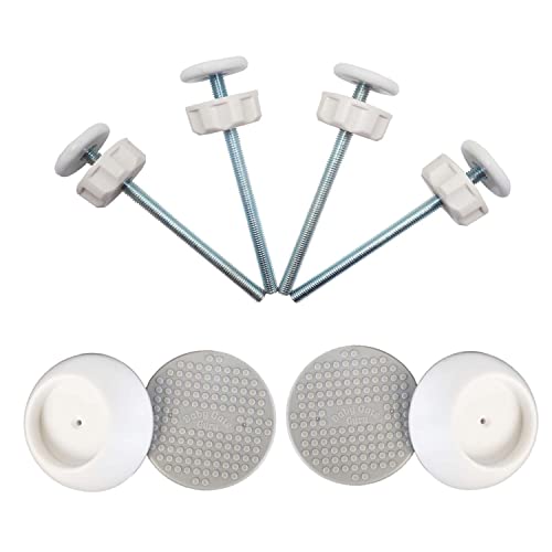 Baby Gate Guru Extra Long M8 (8Mm) Spindle Rods + Small Wall Protectors Bundle (White) #TOP20