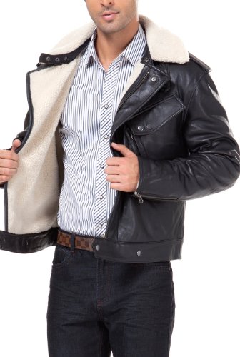 BGSD Men Bob New Zealand Lambskin Leather Motorcycle Jacket3